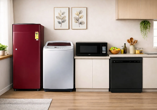 Fridge, Washing Machine, Microwave and Dishwasher Combo